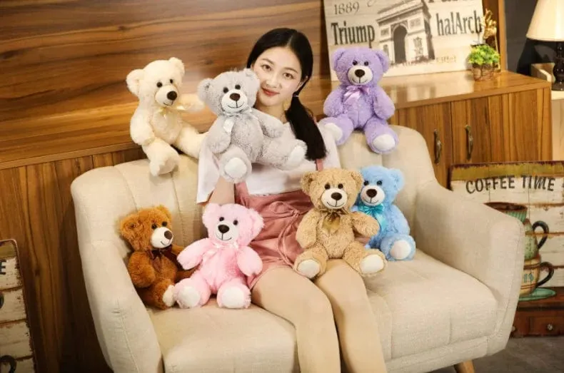 Neue heiße Weihnachtsbär schöne Teddybär Plüschtiere gefüllte süße Bär Puppe Jungen & Mädchen Valentinstag Geschenk Kinder Baby Weihnachtsgeschenk