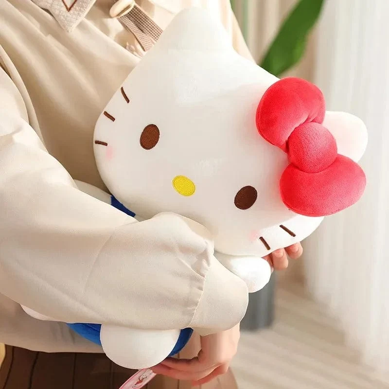 Sanrio Hello Kitty Anime Hello Kitty Stofftiere Plüschtier Weiches Kissen Geburtstagsgeschenke für Mädchen Kawaii Hello Kitty Plüschpuppen