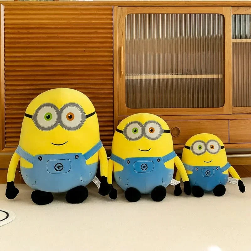 30CM Minion Kissen Film Peripherie Gelb Plüsch Bob Plüsch Stofftier Jeans Weiche Puppe Kissen Dekoration Kinder Geburtstag Gif