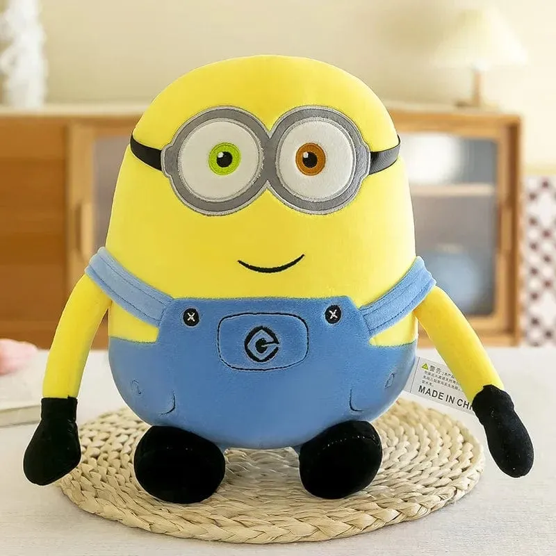 30CM Minion Kissen Film Peripherie Gelb Plüsch Bob Plüsch Stofftier Jeans Weiche Puppe Kissen Dekoration Kinder Geburtstag Gif