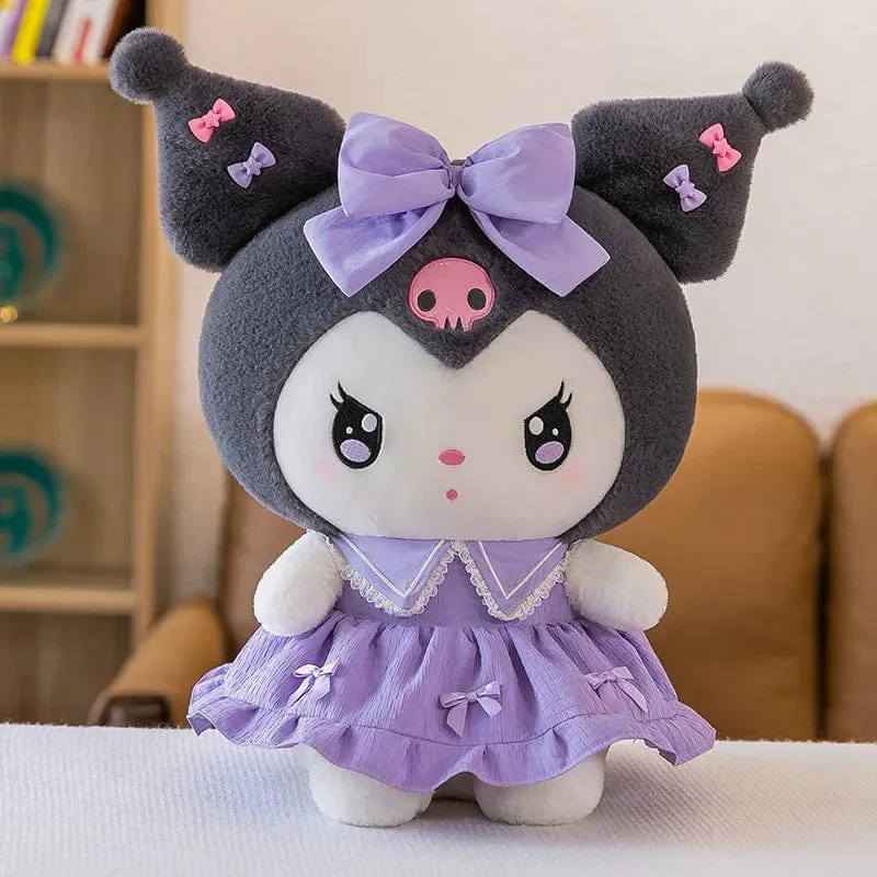 Großes Plüsch-Kuromi-Melodie-Cinnamoroll-Spielzeug, Kissen, Anime-Plüschpuppen, Anime-Sofakissen, Mädchenzimmer-Dekoration, Weihnachtsgeschenk