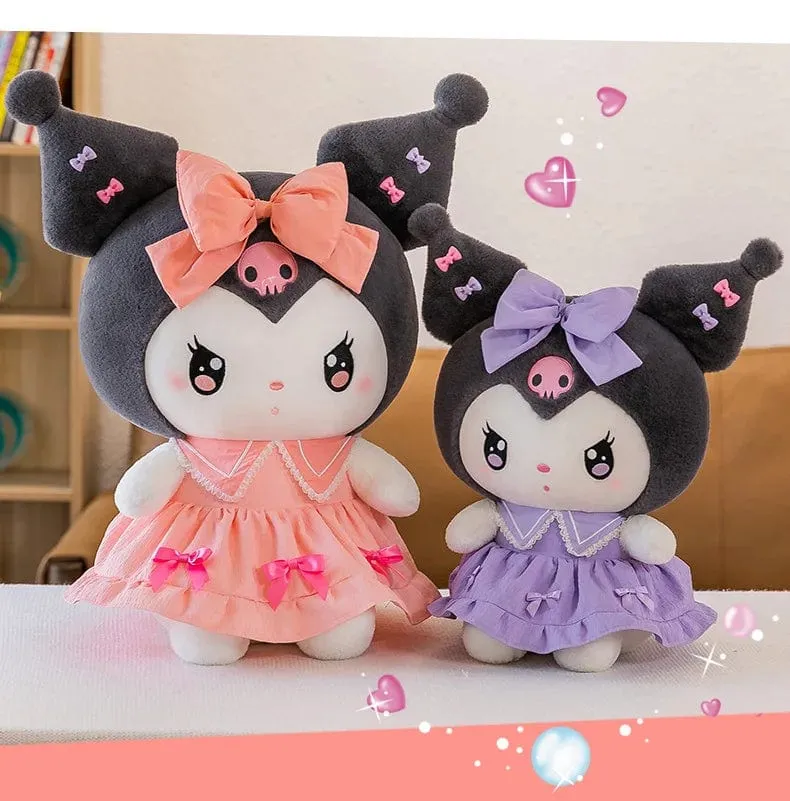 Großes Plüsch-Kuromi-Melodie-Cinnamoroll-Spielzeug, Kissen, Anime-Plüschpuppen, Anime-Sofakissen, Mädchenzimmer-Dekoration, Weihnachtsgeschenk