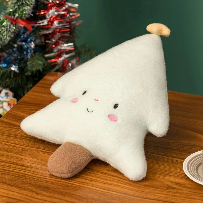 Entzückendes Lebkuchen-Plüschtier, gefülltes Karamell-Schokoladen-Lebkuchenmann-Kissen, Weihnachtsbaum-Haus, Schleife, Ring, Dekor, Weihnachtshirsch