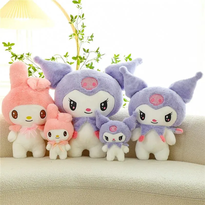 25/55 cm Sanrio Kuromi My Melody Niedliche Serie Kawaii Plüschtierpuppe Cartoon Niedliches Plüschkissen Spielzeug Geburtstagsgeschenk Kissen