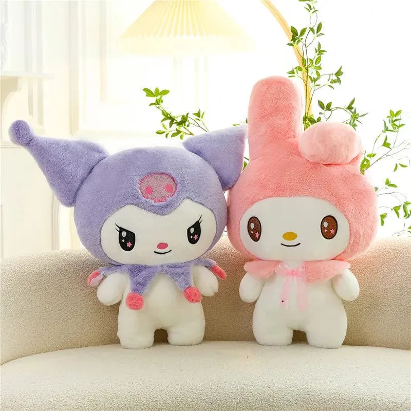 25/55 cm Sanrio Kuromi My Melody Niedliche Serie Kawaii Plüschtierpuppe Cartoon Niedliches Plüschkissen Spielzeug Geburtstagsgeschenk Kissen