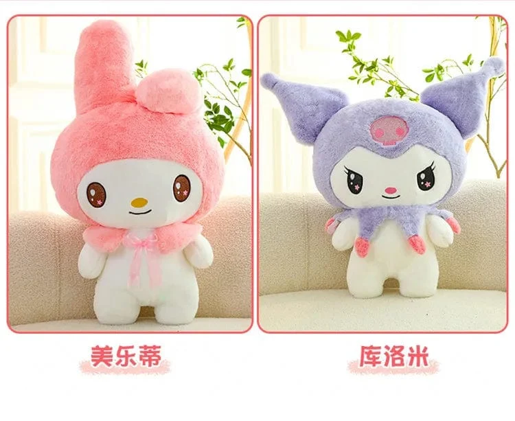 25/55 cm Sanrio Kuromi My Melody Niedliche Serie Kawaii Plüschtierpuppe Cartoon Niedliches Plüschkissen Spielzeug Geburtstagsgeschenk Kissen