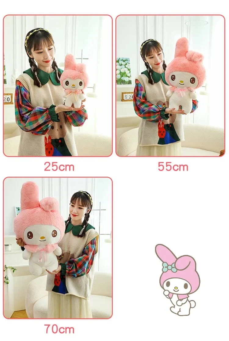 25/55 cm Sanrio Kuromi My Melody Niedliche Serie Kawaii Plüschtierpuppe Cartoon Niedliches Plüschkissen Spielzeug Geburtstagsgeschenk Kissen