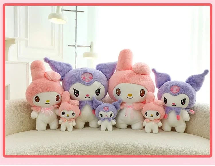 25/55 cm Sanrio Kuromi My Melody Niedliche Serie Kawaii Plüschtierpuppe Cartoon Niedliches Plüschkissen Spielzeug Geburtstagsgeschenk Kissen