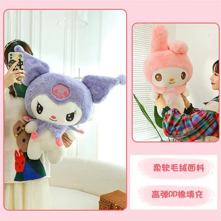 25/55 cm Sanrio Kuromi My Melody Niedliche Serie Kawaii Plüschtierpuppe Cartoon Niedliches Plüschkissen Spielzeug Geburtstagsgeschenk Kissen