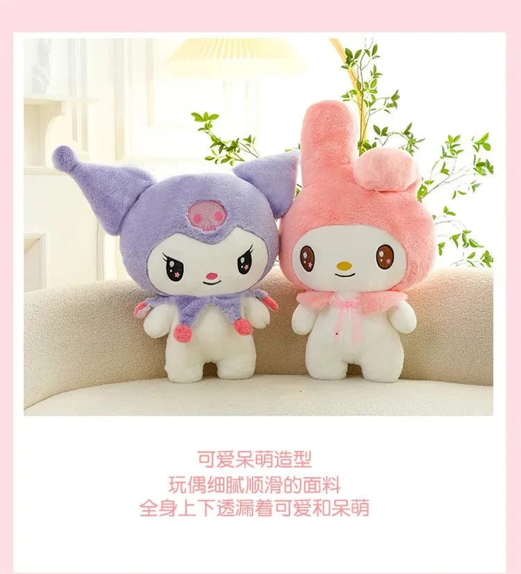 25/55 cm Sanrio Kuromi My Melody Niedliche Serie Kawaii Plüschtierpuppe Cartoon Niedliches Plüschkissen Spielzeug Geburtstagsgeschenk Kissen