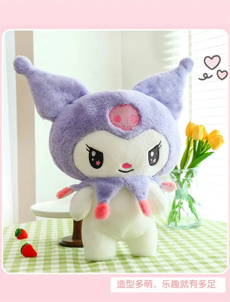 25/55 cm Sanrio Kuromi My Melody Niedliche Serie Kawaii Plüschtierpuppe Cartoon Niedliches Plüschkissen Spielzeug Geburtstagsgeschenk Kissen