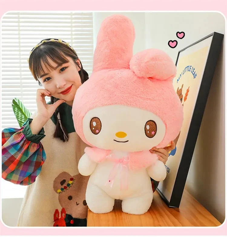 25/55 cm Sanrio Kuromi My Melody Niedliche Serie Kawaii Plüschtierpuppe Cartoon Niedliches Plüschkissen Spielzeug Geburtstagsgeschenk Kissen
