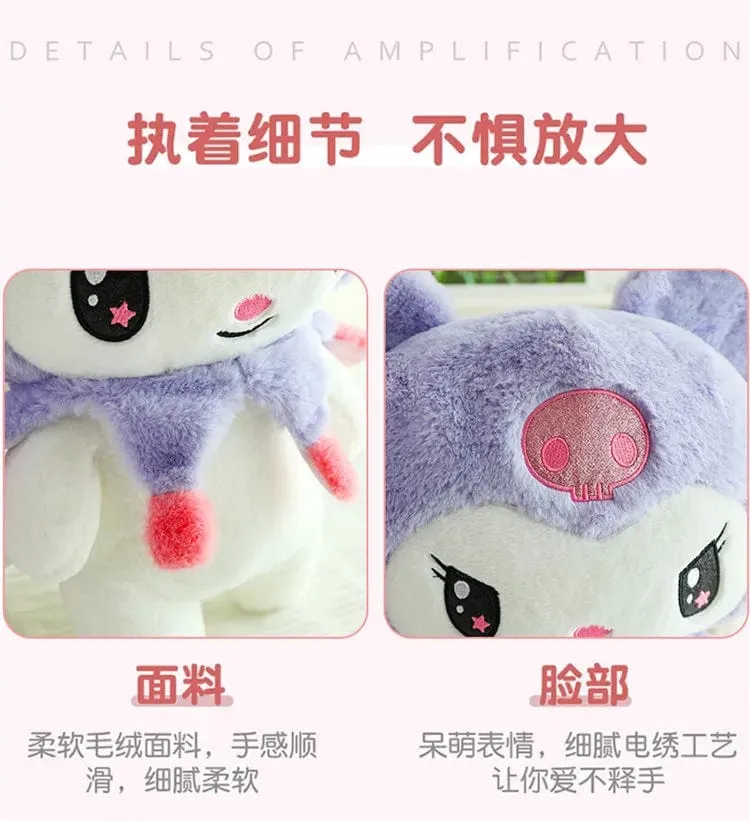 25/55 cm Sanrio Kuromi My Melody Niedliche Serie Kawaii Plüschtierpuppe Cartoon Niedliches Plüschkissen Spielzeug Geburtstagsgeschenk Kissen