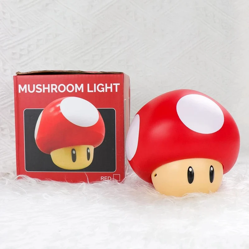 Super Mario LED Fragezeichen Nachtlicht mit Musik Anime PeripheralsToad Kinder Schlafzimmer Nachttischlampe USB Ladegeschenke