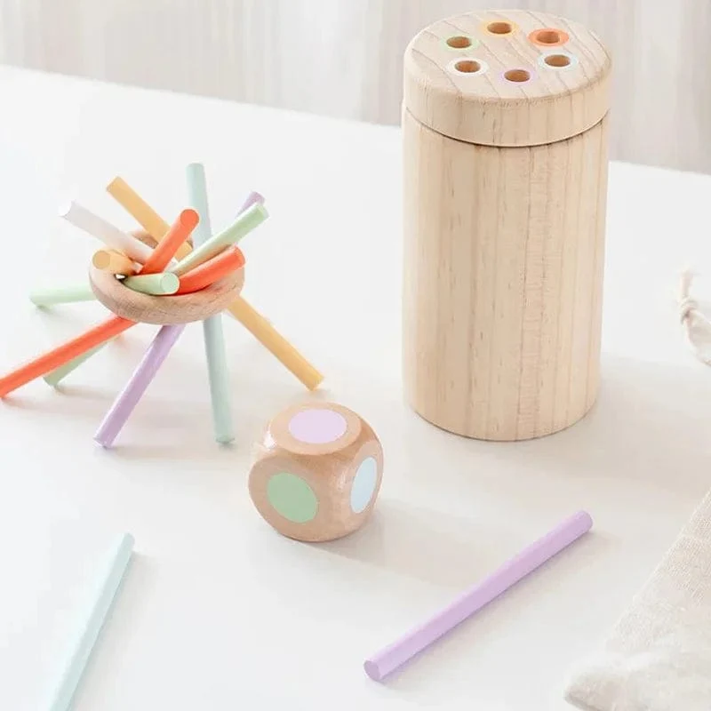 Montessori-Kleinkindspielzeug für 1- bis 2-Jährige, Farbabstimmung, Feinmotorik, sensorisches Spielzeug, pädagogisches Brettspiel aus Holz