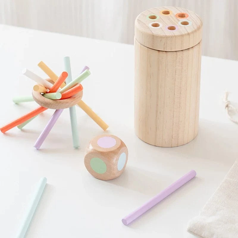 Montessori-Kleinkindspielzeug für 1- bis 2-Jährige, Farbabstimmung, Feinmotorik, sensorisches Spielzeug, pädagogisches Brettspiel aus Holz