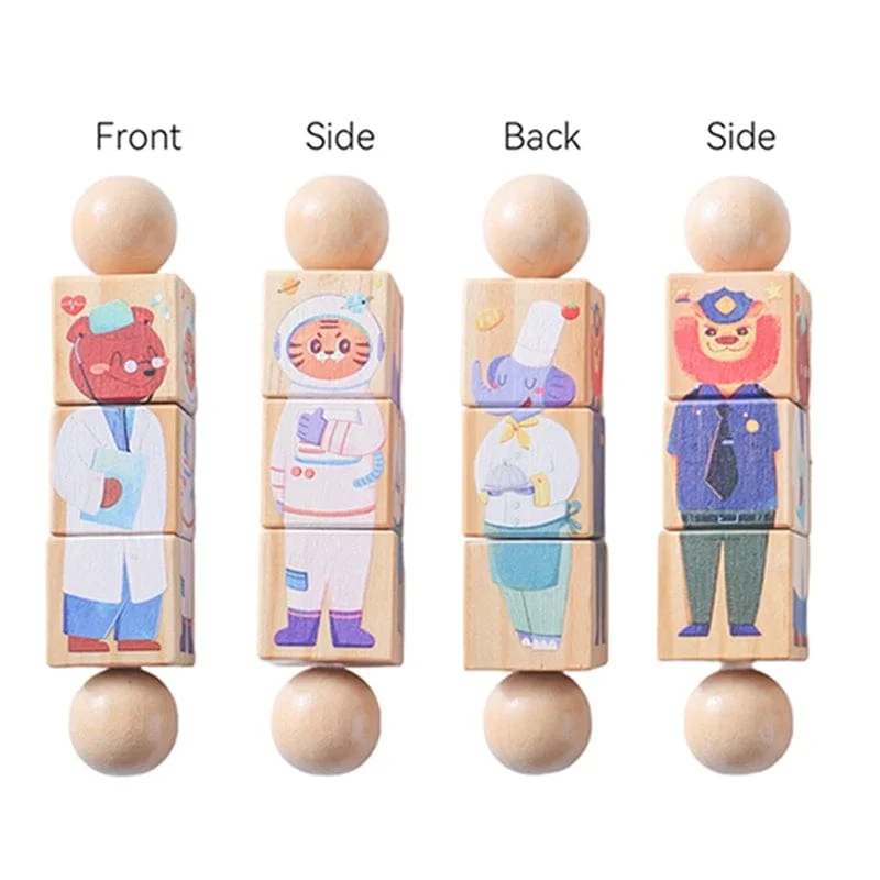 Baby Holz Rotierenden Puzzle Hand glocke Spielzeug Baby Mobile Musikalische Rassel Spielzeug Montessori Puzzle Spiel Für Babys Newbaby Geschenk