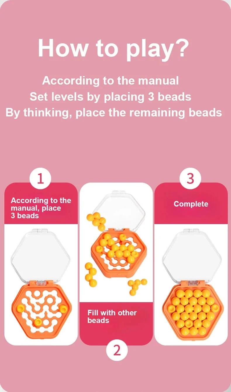 IQ-Mini-Perlenbrettspiel, pädagogisches Lerntaschenspiel, Spielzeug, Stressabbau-Spielzeug, selbst erstellte Herausforderungen, Logikspiel, 7 bis Erwachsene