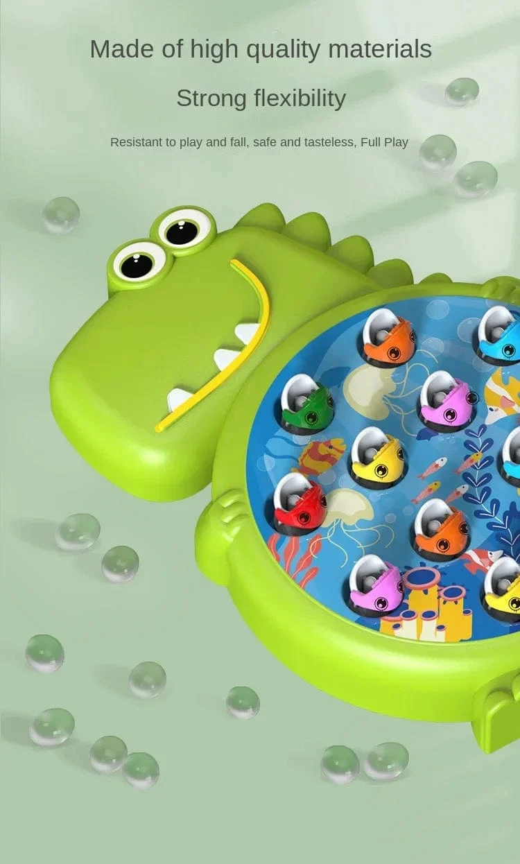 Dinosaurier Einfaches magnetisches Angelspielzeug Spielrutenspiel Spielzeug für Kinder Baby Montessori mit Rute Kinder Pädagogisches rotierendes Geschenk