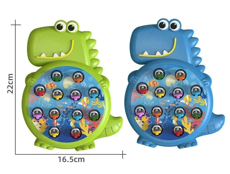 Dinosaurier Einfaches magnetisches Angelspielzeug Spielrutenspiel Spielzeug für Kinder Baby Montessori mit Rute Kinder Pädagogisches rotierendes Geschenk
