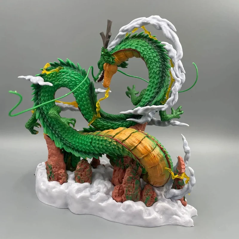 24 cm Dragon Ball Anime Figur Shenron Figur Goku und Shenron Figur Modell PVC Statue Puppe Sammlung Zimmer Spielzeug Geschenke