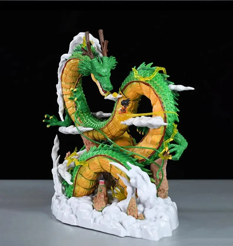 24 cm Dragon Ball Anime Figur Shenron Figur Goku und Shenron Figur Modell PVC Statue Puppe Sammlung Zimmer Spielzeug Geschenke
