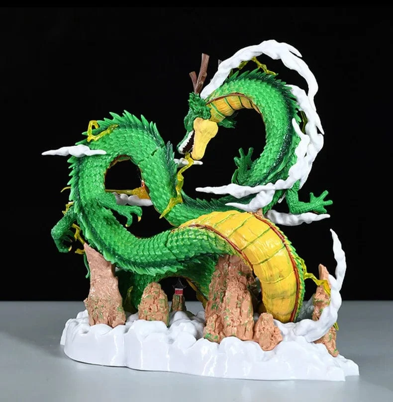 24 cm Dragon Ball Anime Figur Shenron Figur Goku und Shenron Figur Modell PVC Statue Puppe Sammlung Zimmer Spielzeug Geschenke