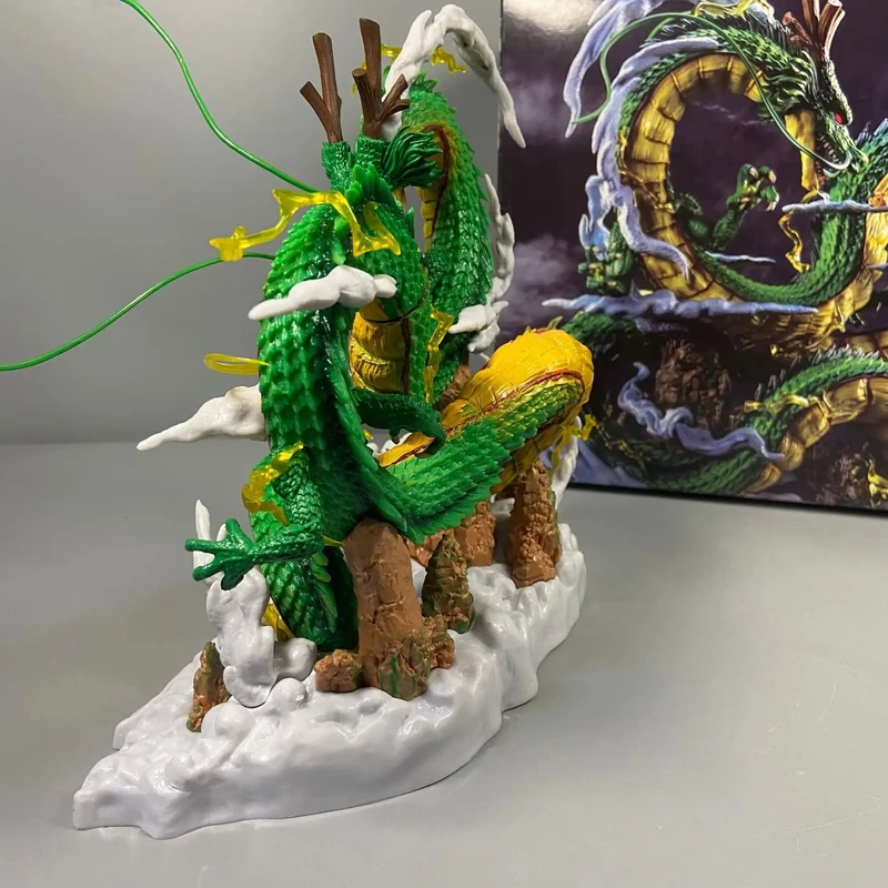 24 cm Dragon Ball Anime Figur Shenron Figur Goku und Shenron Figur Modell PVC Statue Puppe Sammlung Zimmer Spielzeug Geschenke