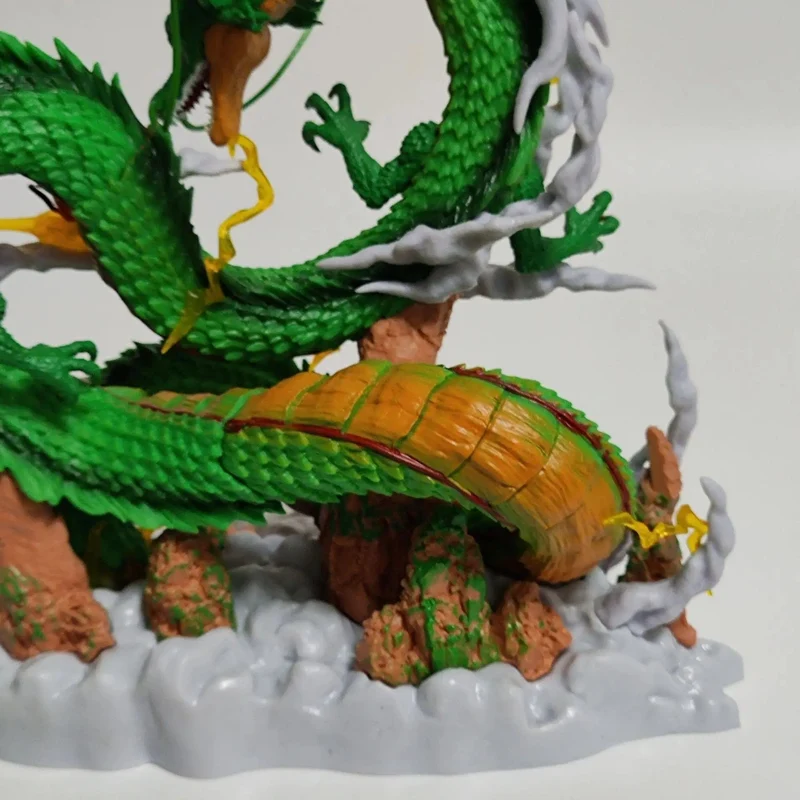 24 cm Dragon Ball Anime Figur Shenron Figur Goku und Shenron Figur Modell PVC Statue Puppe Sammlung Zimmer Spielzeug Geschenke