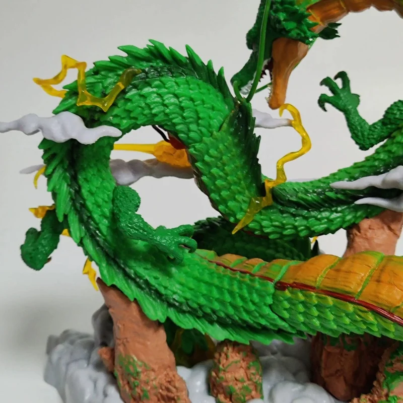 24 cm Dragon Ball Anime Figur Shenron Figur Goku und Shenron Figur Modell PVC Statue Puppe Sammlung Zimmer Spielzeug Geschenke