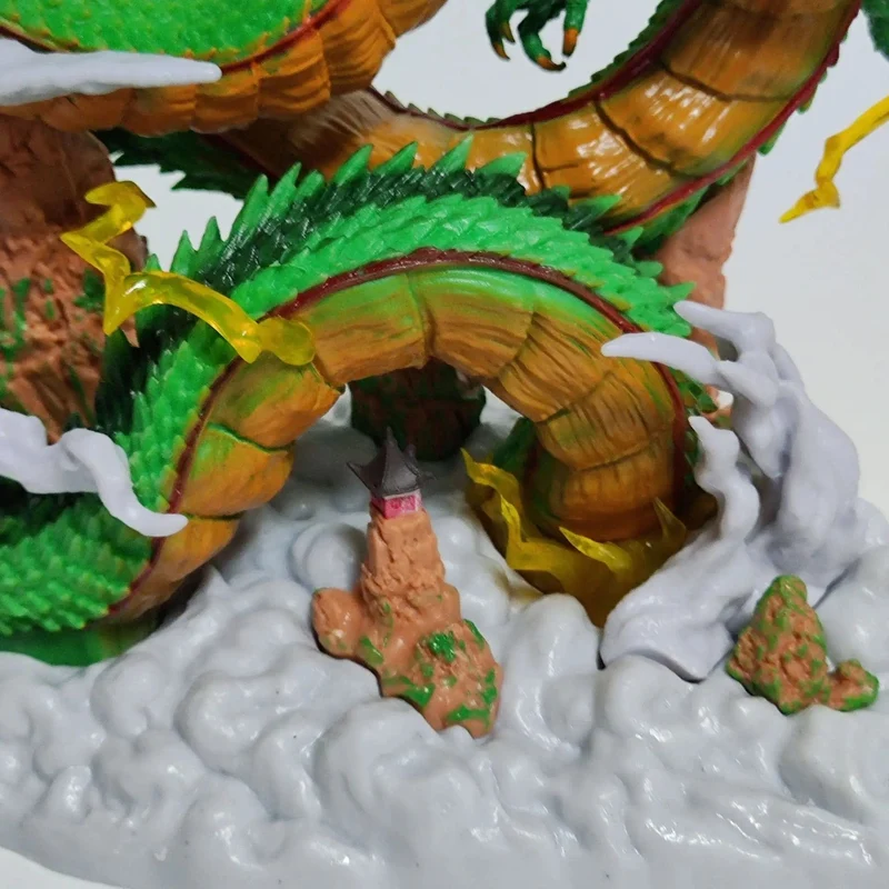 24 cm Dragon Ball Anime Figur Shenron Figur Goku und Shenron Figur Modell PVC Statue Puppe Sammlung Zimmer Spielzeug Geschenke
