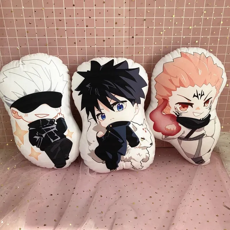 10 cm Anime Jujutsu Kaisen Plüsch Puppe Itadori Yuji Fushiguro Megumi Gojo Satoru Weiche Gefüllte Kissen Kinder Plüsch Kissen Spielzeug