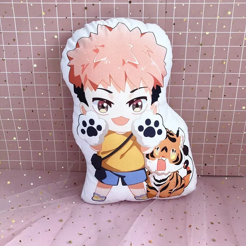 10 cm Anime Jujutsu Kaisen Plüsch Puppe Itadori Yuji Fushiguro Megumi Gojo Satoru Weiche Gefüllte Kissen Kinder Plüsch Kissen Spielzeug