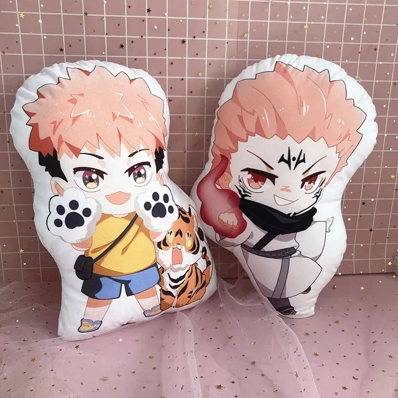 10 cm Anime Jujutsu Kaisen Plüsch Puppe Itadori Yuji Fushiguro Megumi Gojo Satoru Weiche Gefüllte Kissen Kinder Plüsch Kissen Spielzeug