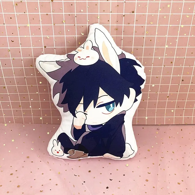 10 cm Anime Jujutsu Kaisen Plüsch Puppe Itadori Yuji Fushiguro Megumi Gojo Satoru Weiche Gefüllte Kissen Kinder Plüsch Kissen Spielzeug