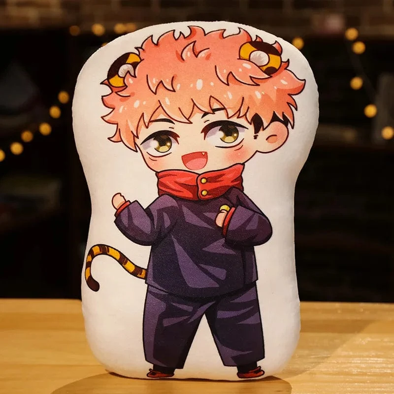 10 cm Anime Jujutsu Kaisen Plüsch Puppe Itadori Yuji Fushiguro Megumi Gojo Satoru Weiche Gefüllte Kissen Kinder Plüsch Kissen Spielzeug