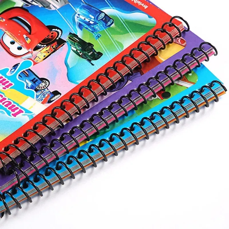 Disney Kinder Puzzle Graffiti Malbuch Cartoon Anime Frozen Spiderman Cars Sofia Princes Mickey DIY Magische Aquarellmalerei
