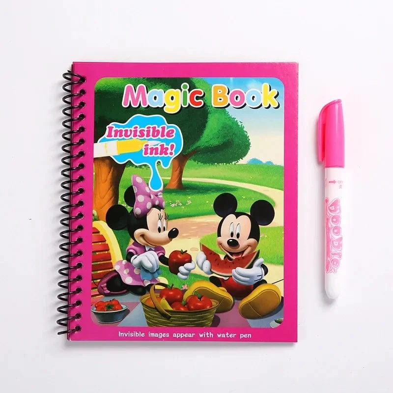 Disney Kinder Puzzle Graffiti Malbuch Cartoon Anime Frozen Spiderman Cars Sofia Princes Mickey DIY Magische Aquarellmalerei