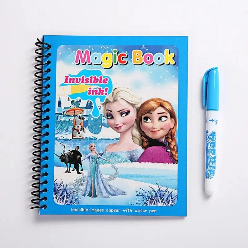 Disney Kinder Puzzle Graffiti Malbuch Cartoon Anime Frozen Spiderman Cars Sofia Princes Mickey DIY Magische Aquarellmalerei