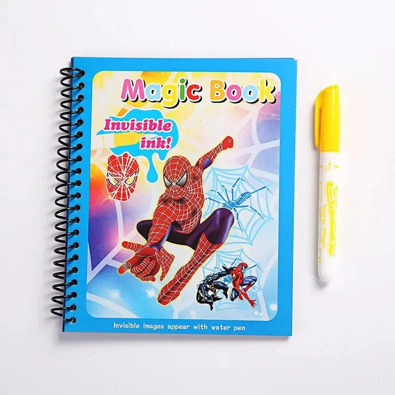 Disney Kinder Puzzle Graffiti Malbuch Cartoon Anime Frozen Spiderman Cars Sofia Princes Mickey DIY Magische Aquarellmalerei