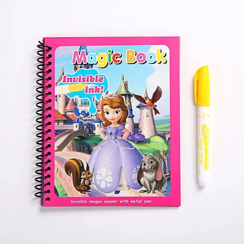 Disney Kinder Puzzle Graffiti Malbuch Cartoon Anime Frozen Spiderman Cars Sofia Princes Mickey DIY Magische Aquarellmalerei