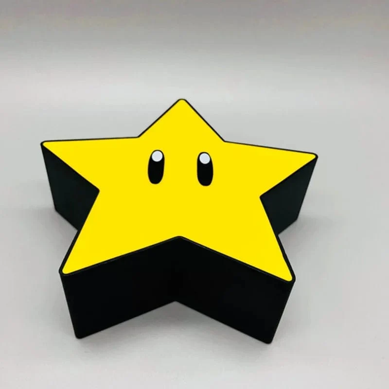 LED Super Mario Bros Lampe Super Star Licht Led Musik Atmosphäre Nachtlicht Sound USB Lade Schreibtisch Lampe Für Kinder Geschenke spielzeug