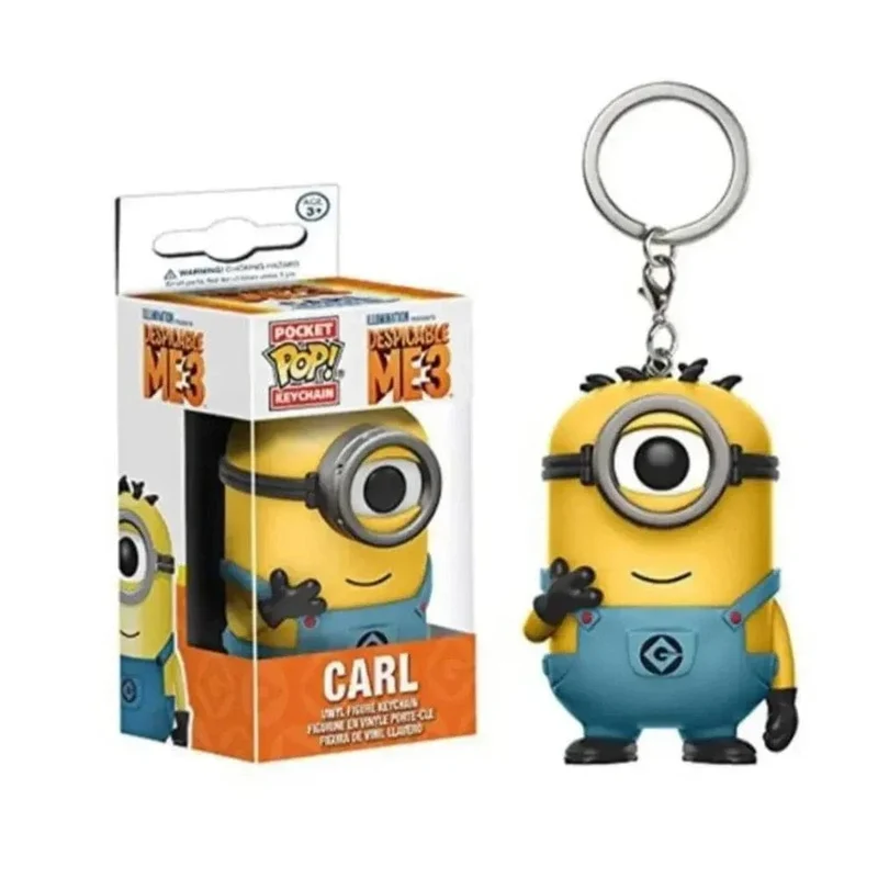 Hot POP Schlüsselanhänger Despicable Minions Me CARL Pyjama Bob KUNG FU KEVIN ROCK OTTO Schlüsselanhänger Spielzeug Digitale Tasche Kindergeschenke Spielzeug