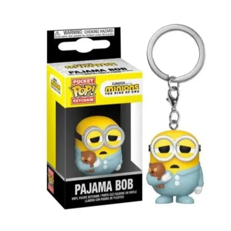 Hot POP Schlüsselanhänger Despicable Minions Me CARL Pyjama Bob KUNG FU KEVIN ROCK OTTO Schlüsselanhänger Spielzeug Digitale Tasche Kindergeschenke Spielzeug