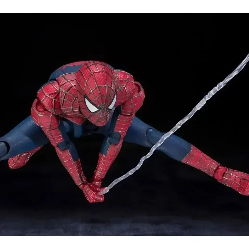 SHF Spider Man 3 Actionfigur Spiderman 3 Tobey Maguire Anime Figur PVC-Statue Modellsammlung Puppe Decora Neujahrsgeschenke