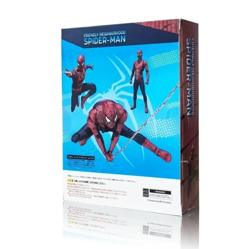 SHF Spider Man 3 Actionfigur Spiderman 3 Tobey Maguire Anime Figur PVC-Statue Modellsammlung Puppe Decora Neujahrsgeschenke