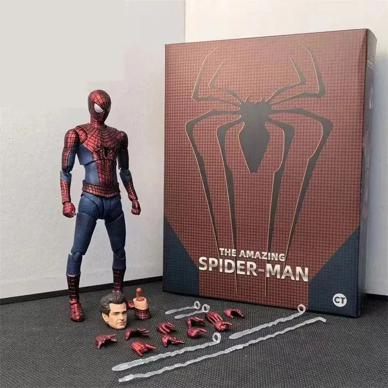 SHF Spider Man 3 Actionfigur Spiderman 3 Tobey Maguire Anime Figur PVC-Statue Modellsammlung Puppe Decora Neujahrsgeschenke