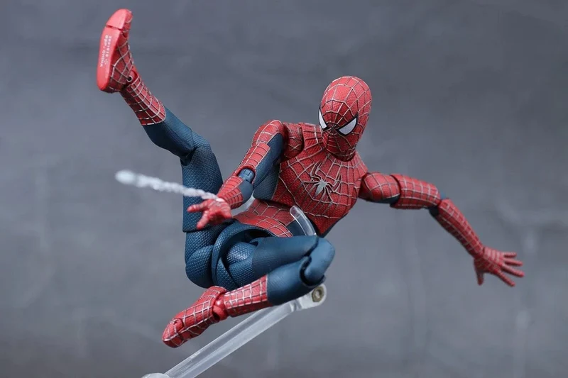 SHF Spider Man 3 Actionfigur Spiderman 3 Tobey Maguire Anime Figur PVC-Statue Modellsammlung Puppe Decora Neujahrsgeschenke