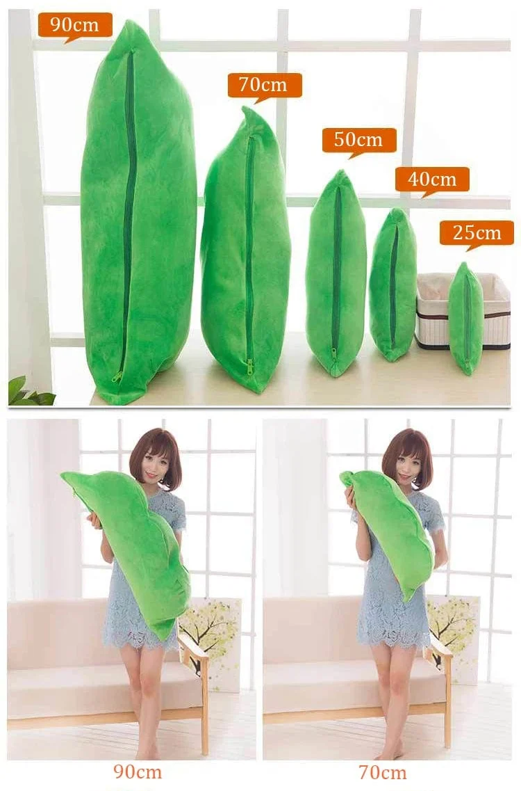 25CM Niedliche Kinder Baby Plüsch Erbsen gefüllt Pflanze Puppe Spielzeug Kinder Kawaii Qualität Erbsenförmiges Kissen Spielzeug Junge Mädchen Geschenk