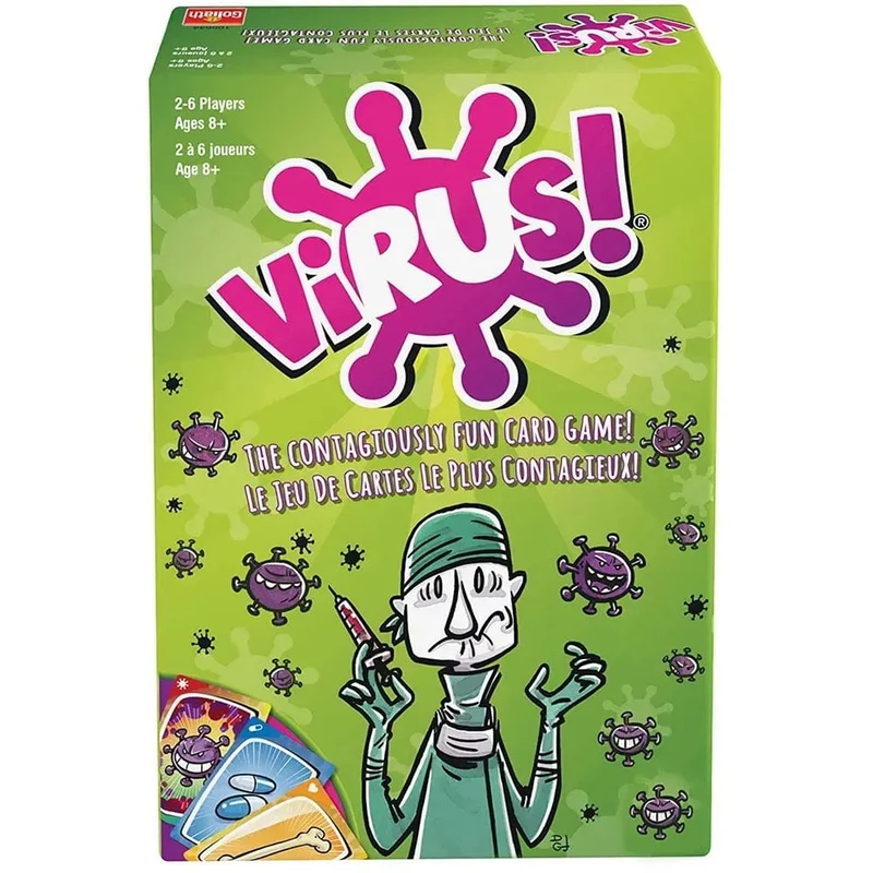 In der spanischen Version In englischer Virus-Kartenspiel Das ansteckende Virus 2 Karte Richtige Version Partyspiel für lustige Familienspiele
